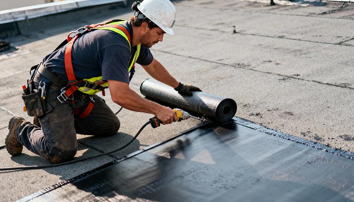 Flat Roof Installation in Galveston